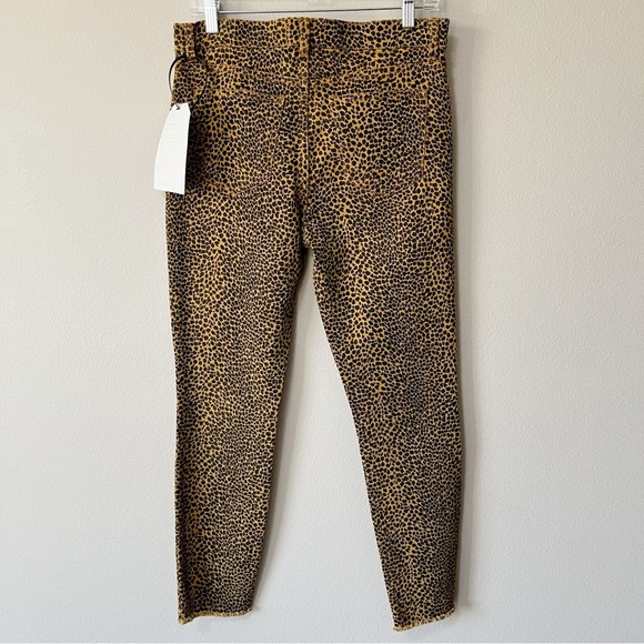 Current/Elliott NWT The High Waist Stiletto Straight Jeans Spotted Leopard Sz 29 - Picture 6 of 10